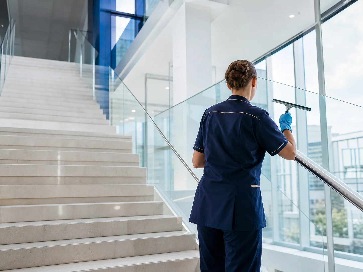 Stairwell cleaning